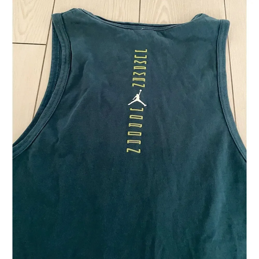 Jordan AJxi Men's Tank Top Night Shade-Green‎ Size Small
